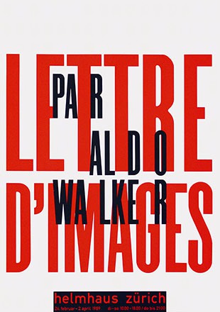 Walker Aldo - Lettre d'images par Aldo Walker