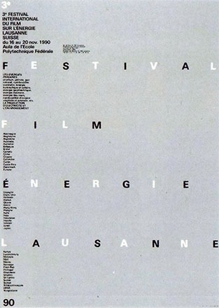 Jeker Werner - Festival Film Energie, Lausanne