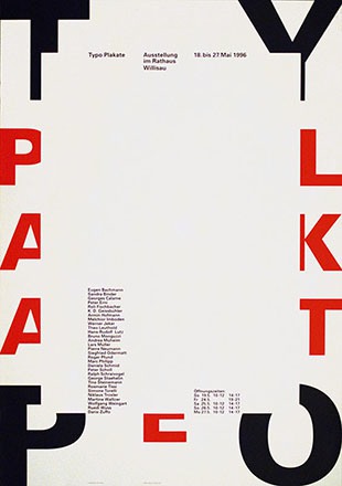 Troxler Niklaus - Typo Plakate